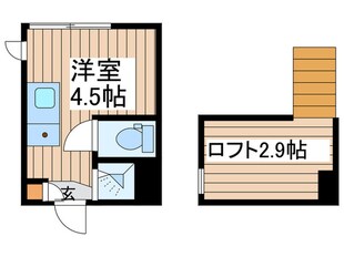 ハーモニーテラス南小岩Aの物件間取画像